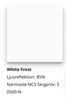 White Frost (Standard kulör)