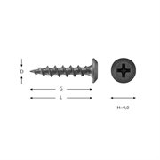 VSB Undertaksskruv 4,2x22mm 800st/pkt